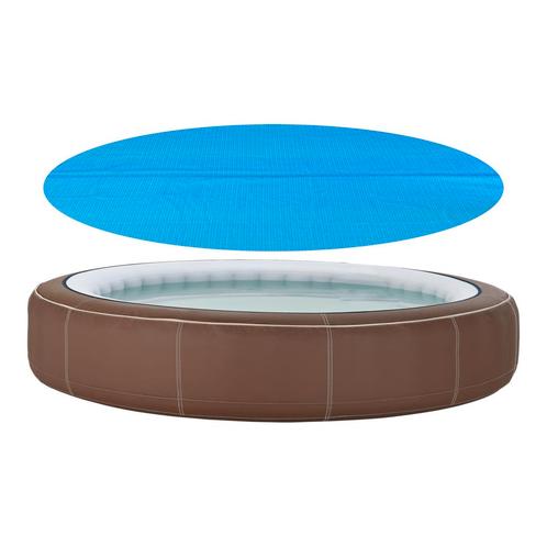 Zwembadafdekking Ferrarno zonnedoek rond PE blauw 488 cm [en, Tuin en Terras, Zwembad-toebehoren, Nieuw, Verzenden