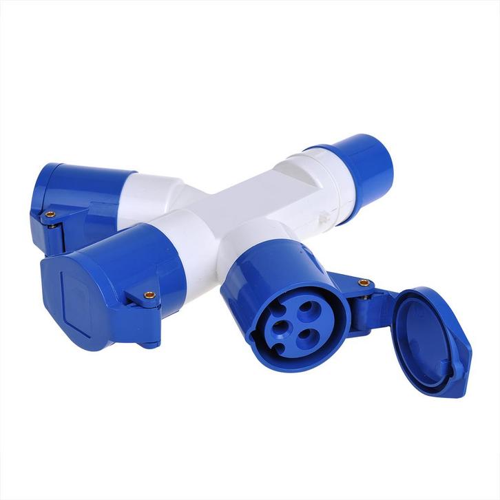 CEE 3-weg splitter 16A, Caravans en Kamperen, Camper-accessoires, Verzenden