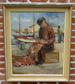 Buysse Julien ( 1923 - ? ) - Visser aan de kade, Antiek en Kunst