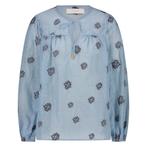 -30% Nukus  Nukus Kaoutar blouse embroidery dessin  maat M, Kleding | Dames, Blouses en Tunieken, Verzenden, Nieuw, Blauw