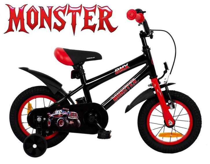 2Cycle Monster kinderfiets 12 inch (2 tot 4 jaar) voor, Fietsen en Brommers, Fietsen | Jongens, Nieuw, Verzenden