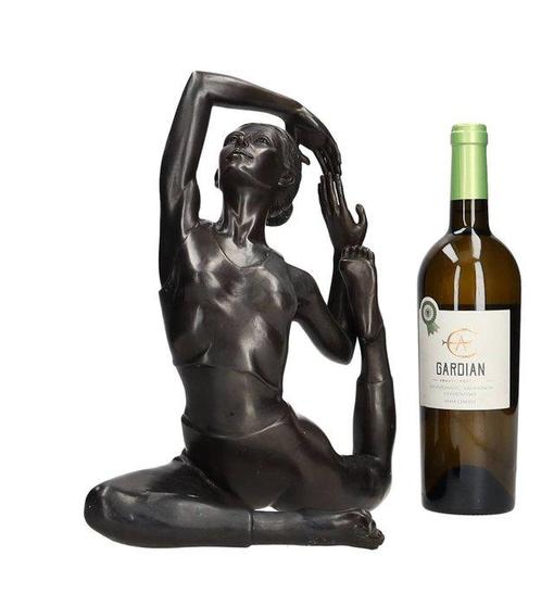 Beeldje - Ballerina art - yoga - Brons, Antiek en Kunst, Curiosa en Brocante