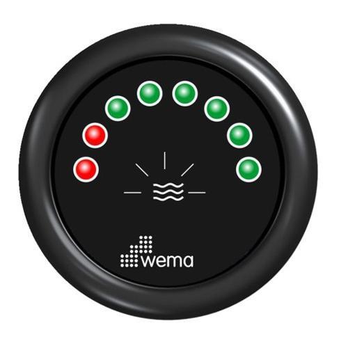 Wema Tankmeter Water 8 LED, Watersport en Boten, Bootonderdelen, Nieuw, Ophalen of Verzenden