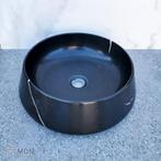 Ronde waskom marmer zwart Emporador Black, Verzenden, Nieuw