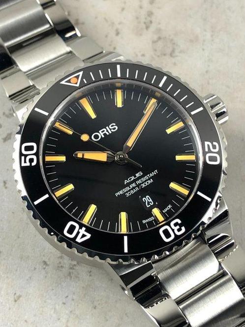 Oris - Aquis Date Automatic - Zonder Minimumprijs - 01 733, Sieraden, Tassen en Uiterlijk, Horloges | Heren