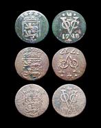 Nederlands-Indië. Duit VOC Friesland (1747 rare local?,