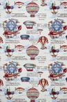 5.00 x 1.40 meter !!! Gobelin-stof in fornasetti-stijl met