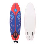 vidaXL Surfboard blauw en rood 175 cm