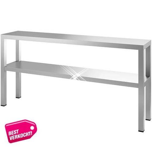 Rvs etagère 2 hoog 1600x300x700 mm, Zakelijke goederen, Horeca | Meubilair en Inrichting, Verzenden