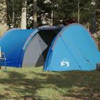 vidaXL Tunneltent 4-persoons waterdicht blauw, Verzenden, Nieuw, Tot en met 2