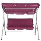 Hollywood Schommelstoel , schommelbank - 3 zits - Paars, Tuin en Terras, Tuinstoelen, Verzenden, Nieuw