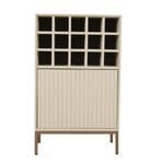 Wijnkast Madison Sand | 55 cm, Huis en Inrichting, Woonaccessoires | Wijnrekken, Verzenden, Nieuw