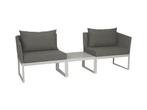 Stern Donna City-Lounge Aluminium - Wit/zijdegrijs, Tuin en Terras, Tuinsets en Loungesets, Ophalen of Verzenden, Nieuw