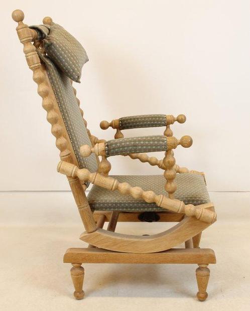 Schommelstoel - Schommelstoel - Hout, Textiel, Antiek en Kunst, Curiosa en Brocante
