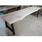 Eettafel met Boomstamblad, Boomstamtafel, Tafel Voor € 349, Huis en Inrichting, Tafels | Eettafels, Vijf personen of meer, Landelijk, Industrieel