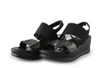 Nelson Sandalen in maat 41 Zwart | 10% extra korting, Verzenden, Zwart, Sandalen of Muiltjes, Zo goed als nieuw