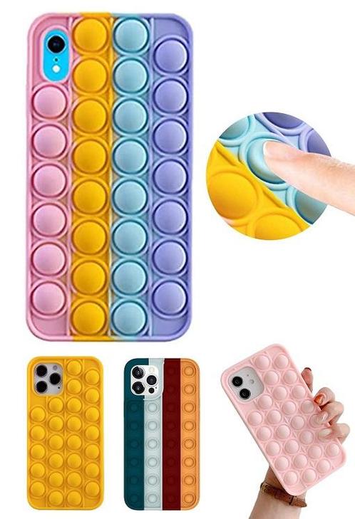 iPhone Xr Pop It Fidget Toy Hoesje Soft TPU, Telecommunicatie, Mobiele telefoons | Hoesjes en Frontjes | Apple iPhone, Nieuw, Ophalen of Verzenden