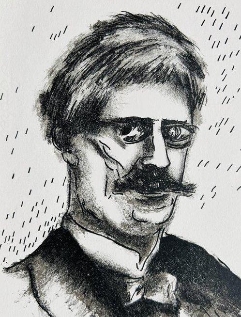 Maurice De Vlaminck (1876-1958) - Knut Hamsun - Lithographie, Antiek en Kunst, Antiek | Overige Antiek