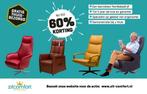 Staopstoel Electrische Leer Nieuw relaxstoel bruin VA €895, Minder dan 75 cm, Nieuw, Ophalen of Verzenden, Leer