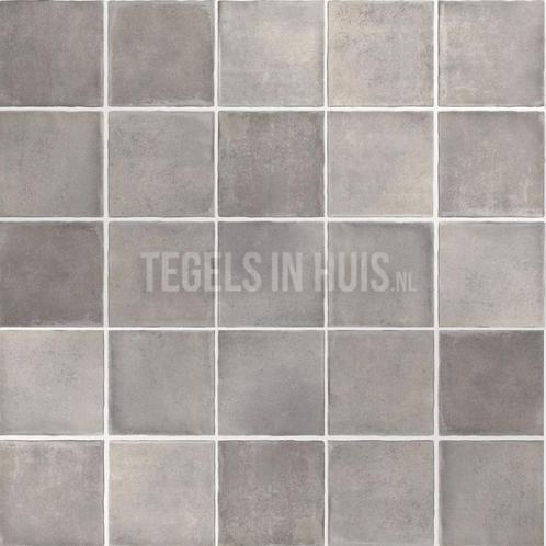 Vloertegel / wandtegel argile concrete grijs 10x10, Doe-het-zelf en Verbouw, Tegels, Vloertegels, Nieuw, 10 m² of meer, Keramiek