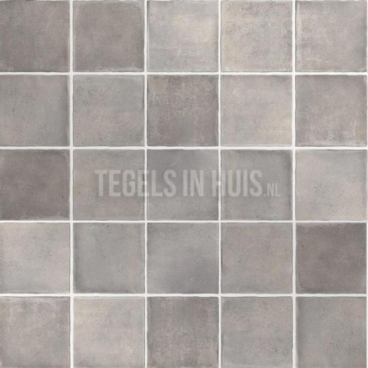 Vloertegel / wandtegel argile concrete grijs 10x10, Doe-het-zelf en Verbouw, Tegels, Vloertegels, Nieuw, 10 m² of meer, Keramiek