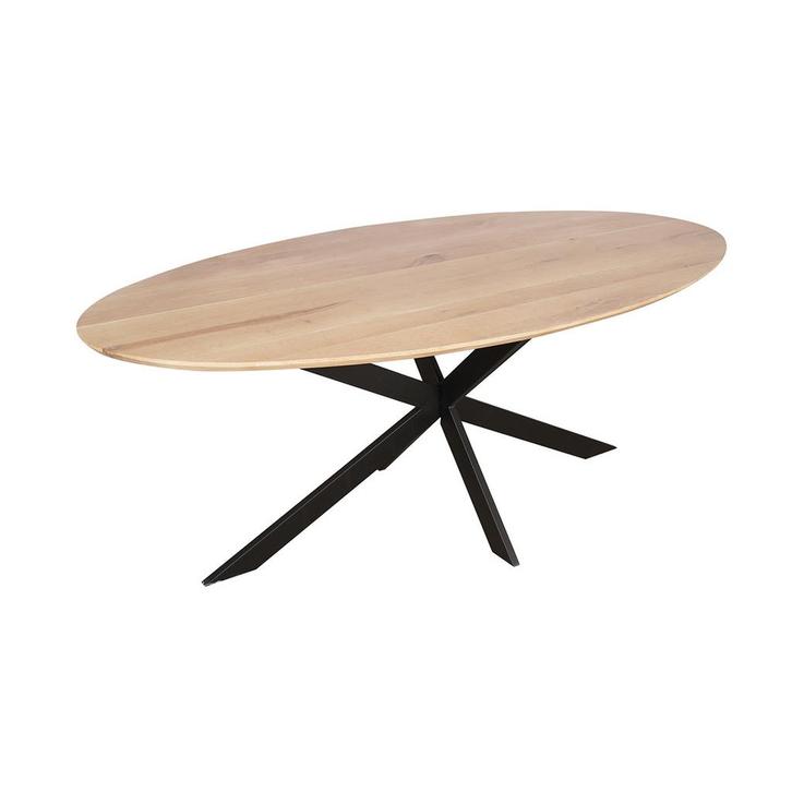 *WOONWINKEL* Starfurn Ferris Ovale Eettafel Naturel Eiken 21, Huis en Inrichting, Tafels | Eettafels, Nieuw, Verzenden