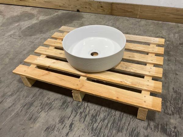 Veiling - Opzetwastafel Ø36cm wit, Doe-het-zelf en Verbouw, Sanitair