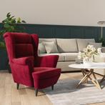 vidaXL Fauteuil fluweel wijnrood, Huis en Inrichting, Fauteuils, Verzenden, Nieuw