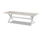 Hartman Canterbury tuintafel 247 wit, Nieuw, Aluminium, Eettafel, Tuinset