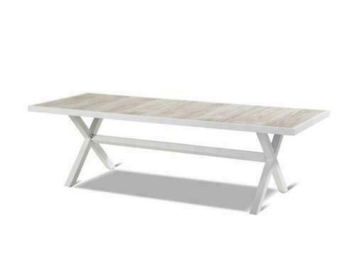 Hartman Canterbury tuintafel 247 wit, Tuin en Terras, Tuinsets en Loungesets, Tuinset, Eettafel, Nieuw, Aluminium