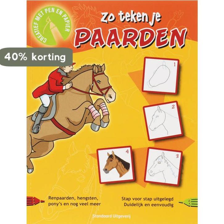 Zo teken je paarden / Creatief met pen en papier, Boeken, Overige Boeken, Gelezen, Verzenden