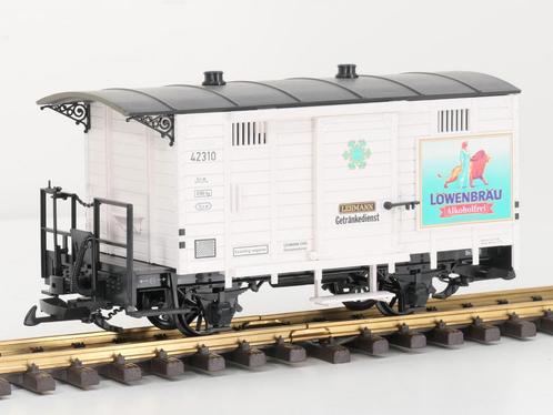 LGB 42310 Löwenbräu Alkoholfrei -Wagen (grootspoor), Hobby en Vrije tijd, Modeltreinen | Overige schalen, Overige typen, Nieuw