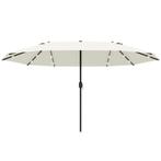TRUUSK Dubbele Parasol Met LED, 440 X 256 Cm, Tuinparasol Me, Verzenden, Nieuw