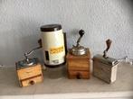 Koffiemolen (4) - hout, metaal, plastic, Antiek en Kunst, Antiek | Keukenbenodigdheden