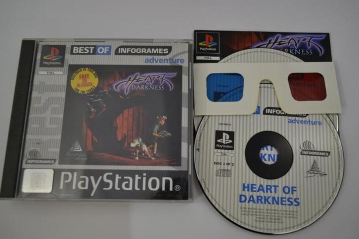 Heart of Darkness (PS1 PAL), Spelcomputers en Games, Games | Sony PlayStation 1, 1 speler, Zo goed als nieuw, Verzenden