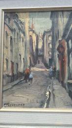 Piet Volckaert (1902-1973) - Rue animée, Antiek en Kunst, Kunst | Schilderijen | Klassiek