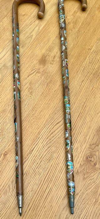Wandelstok (2) - Hout, Metaal, Antiek en Kunst, Curiosa en Brocante