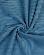 Washed Cord Blauw, Hobby en Vrije tijd, Stoffen en Lappen, Nieuw, Blauw