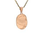 Roségouden hanger met hematiet 14 krt, Ophalen of Verzenden, Nieuw