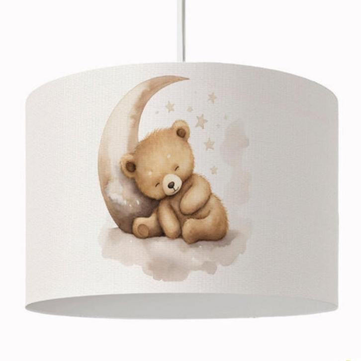 Kinderkamer hanglamp teddybeer op maan – sfeervolle verli., Kinderen en Baby's, Kinderkamer | Inrichting en Decoratie, Nieuw, Ophalen of Verzenden