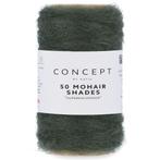 Katia Concept 50 Mohair Shades - 25 donkergroen - Mohair G, Hobby en Vrije tijd, Ophalen of Verzenden, Nieuw