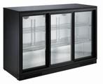 Barkoeler | Zwart | 3 schuifdeuren | 133,5x50x90(h) cm, Verzenden, Nieuw in verpakking