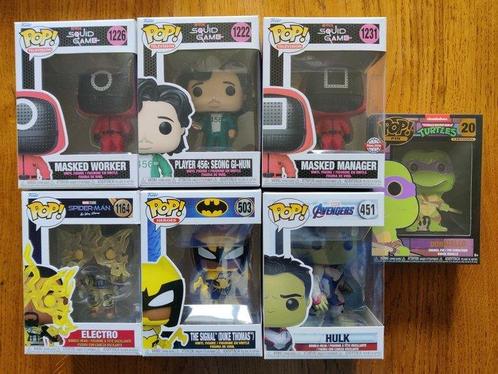 Funko - Funko Pop Lot de 7 figurines - Squid, Antiek en Kunst, Antiek | Speelgoed
