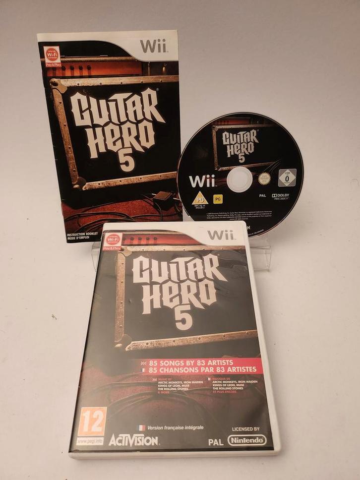 Guitar Hero 5 Nintendo Wii, Spelcomputers en Games, Games | Nintendo Wii, Ophalen of Verzenden