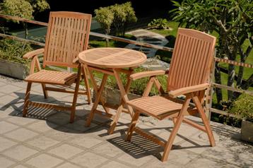 Teakea Teakhouten Tuinset Linda – 2 Verstelbare Stoelen + beschikbaar voor biedingen