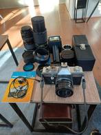 Praktica LTL 3 + meerdere lenzen en een staaf flitser met, Nieuw