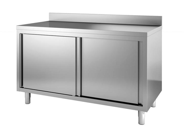 Ladenkast met Spatrand RVS | 160x60x(H)85cm Combisteel, Zakelijke goederen, Horeca | Meubilair en Inrichting, Verzenden