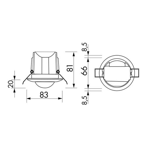 Beg Luxomat Pd3N Plafond Bewegingssensor 10M Bereik - 92198, Tuin en Terras, Buitenverlichting, Overige typen, Nieuw, Verzenden