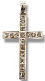 Kruis - 18 kt goud - 1850-1900