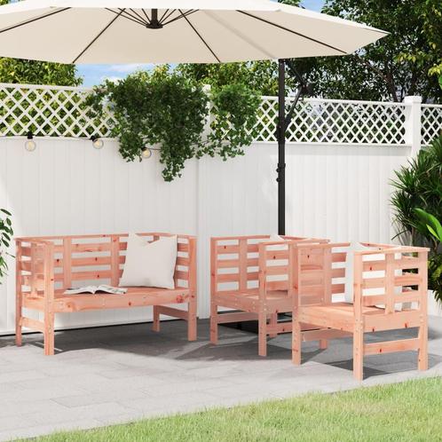 vidaXL 3-delige Loungeset massief douglashout, Tuin en Terras, Tuinsets en Loungesets, Loungeset, Nieuw, 3 zitplaatsen, Verzenden